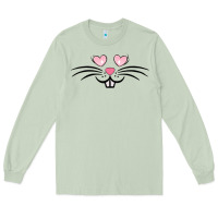Matcha bunny face easter Long Sleeve Tee - MaliasSmallBusiness