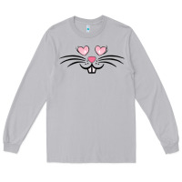 Moon Dust bunny face easter Long Sleeve Tee - MaliasSmallBusiness