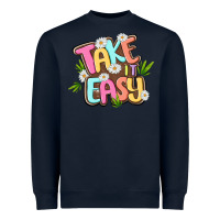 Navy take it easy Heavyweight Sweatshirt - MaliasSmallBusiness