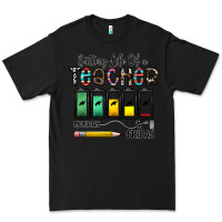Black battery life of a teacher monday friday Premium Tee - CowhideDigitalArt