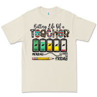 Battery Life Of A Teacher Monday Friday Premium Tee | Teevron