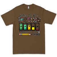 Cacao battery life of a teacher monday friday Premium Tee - CowhideDigitalArt