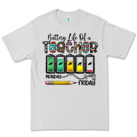 Dove Grey battery life of a teacher monday friday Premium Tee - CowhideDigitalArt