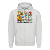 Dove Grey it s ok to be different giraffe Zipper Hoodie - LillyAllenDesigns
