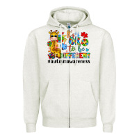 Oatmeal Heather it s ok to be different giraffe Zipper Hoodie - LillyAllenDesigns