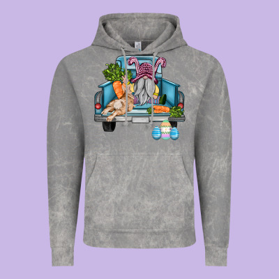 Easter Truck With Gnome And Rabbit Vintage Hoodie Designed By Adodesignshop
