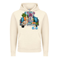 Vintage Artic easter truck with gnome and rabbit Vintage Hoodie - AdoDesignShop