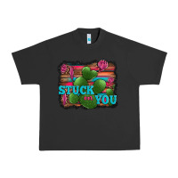 Pigment Black stuck on you heart cactus serape leopard background Urban Heavy Tee - Jasminsmagicworld