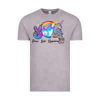 Vintage Zinc peace love unicorn Vintage Tee - LillyAllenDesigns