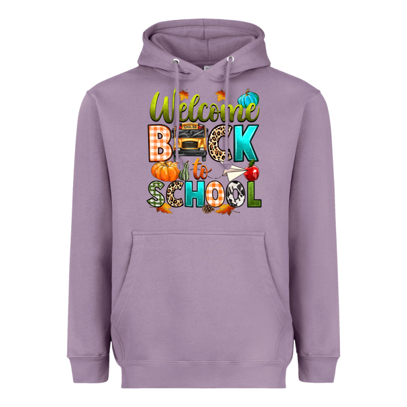 Welcome Back To School Fall Heavyweight Hoodie by texasbilliewilder | Teevron