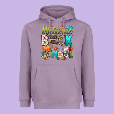 Welcome Back To School Fall Heavyweight Hoodie Designed By Texasbilliewilder