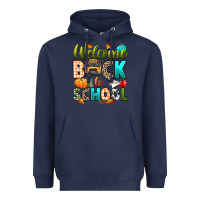 Navy welcome back to school fall Heavyweight Hoodie - texasbilliewilder