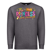 Charcoal Heather the princess has arrived Premium Sweatshirt - NancyCooperArtShop