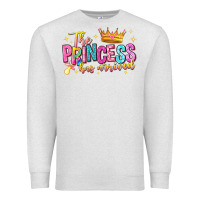Oatmeal Heather the princess has arrived Premium Sweatshirt - NancyCooperArtShop