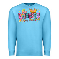 Ocean Blue the princess has arrived Premium Sweatshirt - NancyCooperArtShop