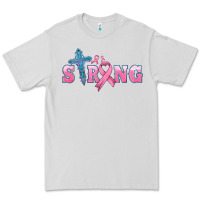Dove Grey strong with cross ribbon Premium Tee - HRA Design Shop