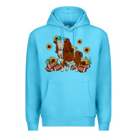 Ocean Blue football hereford sunflower Premium Hoodie - JahusDesignShop