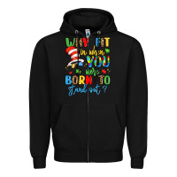Black why fit in when you were born to stand out Zipper Hoodie - LillyAllenDesigns