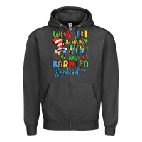 Charcoal Heather why fit in when you were born to stand out Zipper Hoodie - LillyAllenDesigns