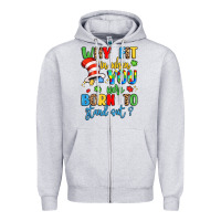Heather Grey why fit in when you were born to stand out Zipper Hoodie - LillyAllenDesigns