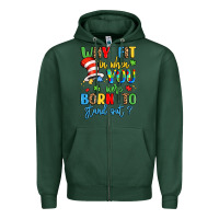 Sports Green why fit in when you were born to stand out Zipper Hoodie - LillyAllenDesigns