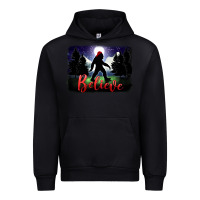 Black bigfoot believe christmas Urban Hoodie - FaDigitalArtStudio
