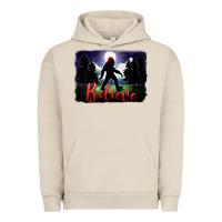 Pigment French Oak bigfoot believe christmas Urban Hoodie - FaDigitalArtStudio