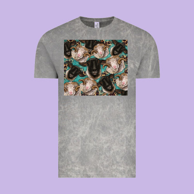 Suffolk Ewe And Merino Ram Sheeps Vintage Tee Designed By Barkaloodesign