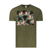 Vintage Olive suffolk ewe and merino ram sheeps Vintage Tee - BarkalooDesign