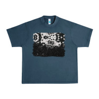 Midnight Navy cowhide background Urban Heavy Tee - BarkalooDesign