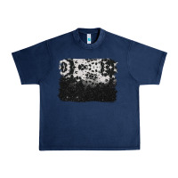 Navy cowhide background Urban Heavy Tee - BarkalooDesign