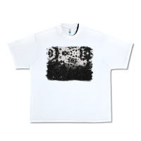 White cowhide background Urban Heavy Tee - BarkalooDesign
