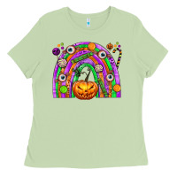 Matcha Halloween Rainbow Ladies Tee - texasbilliewilder