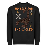 Black no rest for the wicked Heavyweight Sweatshirt - MaliasSmallBusiness