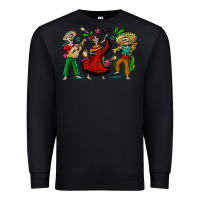 Black Mexican Skeletons Premium Sweatshirt - texasbilliewilder