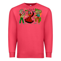 Cardinal Mexican Skeletons Premium Sweatshirt - texasbilliewilder
