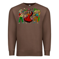 Chestnut Mexican Skeletons Premium Sweatshirt - texasbilliewilder