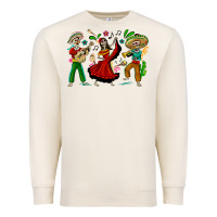 Sandshell Mexican Skeletons Premium Sweatshirt - texasbilliewilder