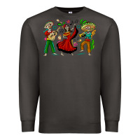 Smoke Mexican Skeletons Premium Sweatshirt - texasbilliewilder