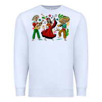White Mexican Skeletons Premium Sweatshirt - texasbilliewilder