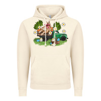 Vintage Artic easter truck with bunny Vintage Hoodie - AdoDesignShop