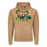 Vintage Camel easter truck with bunny Vintage Hoodie - AdoDesignShop