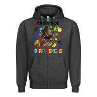 Charcoal Heather embrace differences Zipper Hoodie - LillyAllenDesigns