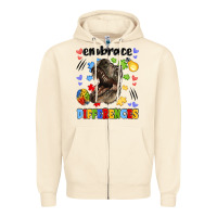 Sandshell embrace differences Zipper Hoodie - LillyAllenDesigns