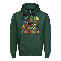Sports Green embrace differences Zipper Hoodie - LillyAllenDesigns