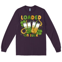 Plum loaded on luck Long Sleeve Tee - MaliasSmallBusiness