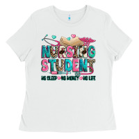 White nursing student Ladies Tee - Zillion Design Studio