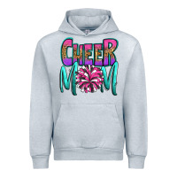 Heather Grey cheer mom Urban Hoodie - OliviaCreatesArt