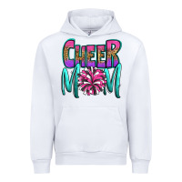 White cheer mom Urban Hoodie - OliviaCreatesArt