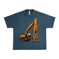 Midnight Navy excavator Urban Heavy Tee - LillyAllenDesigns